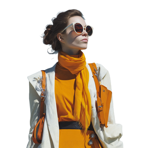 Stylish Traveler Portrait Vinyl Car Decal Sticker – Waterproof & UV-Resistant 6.826666666666667"