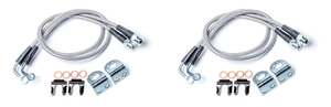 2x Upgrade Your Jeep Wrangler JK  Brakes | Teraflex Braided Stainless Steel Brake Line Set