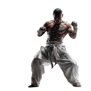 Muscular Martial Artist V3 Vinyl Car Decal Sticker – Waterproof & UV-Resistant 3.4133333333333336"