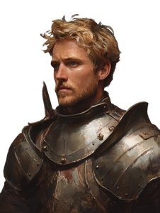 Medieval Knight Portrait V28 Vinyl Car Decal Sticker – Waterproof & UV-Resistant 8.213333333333333"