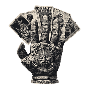 Aztec Warrior Hand Vinyl Car Decal Sticker – Waterproof & UV-Resistant 6.826666666666667"