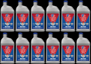 12x VP Racing Fuels 20W-50 Synthetic Blend Oil | High Performance Protection | 1 Quart Bottle
