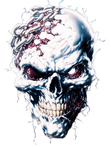 Cybernetic Skull V10 Vinyl Car Decal Sticker – Waterproof & UV-Resistant 8.213333333333333"