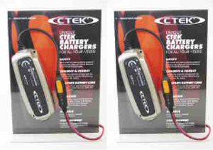 2x CTEK Battery Charger Plexi Glass Display | Limited 90 Day Warranty