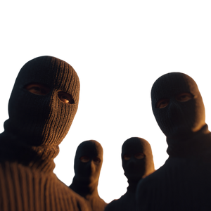 Masked Robbers Eiffel Vinyl Car Decal Sticker – Waterproof & UV-Resistant 6.826666666666667"