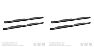 2x Westin PRO TRAXX 4 Inch Oval Bent Nerf Bar | With Step Pads, Powder Coated Black | Rocker Panel Mount | Welded End Caps 2x Westin PRO TRAXX 4 Inch Oval Bent Nerf Bar | With Step Pads, Powder Coated Black | Rocker Panel Mount | Welded End Caps