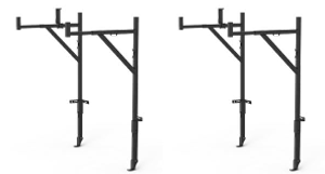 2x Heavy Duty Adjustable Ladder Rack | 250lb Capacity | Multi-Fit Installation | Steel Construction