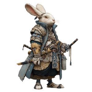 Dnd Rabbit Humanoid Vinyl Car Decal Sticker – Waterproof & UV-Resistant 3.4133333333333336"