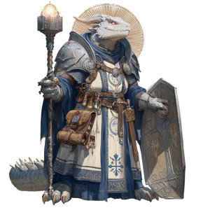 Divine Dragonborn Cleric Vinyl Car Decal Sticker – Waterproof & UV-Resistant 3.4133333333333336"