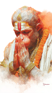 Hanuman Watercolor Art Vinyl Car Decal Sticker – Waterproof & UV-Resistant 4.8533333333333335"
