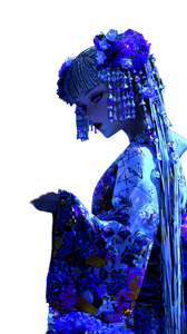 Anime Kimono Dancer V3 Vinyl Car Decal Sticker – Waterproof & UV-Resistant 9.706666666666667"