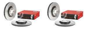 2x Brembo Brake Rotor GL320 2007-2009 | Vented Design, ECE-R90 Certified, High Carbon Cast Iron