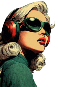 Atompunk Princess V18 Vinyl Car Decal Sticker – Waterproof & UV-Resistant 8.96"