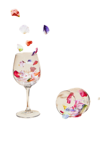 Broken Glass Petals Vinyl Car Decal Sticker – Waterproof & UV-Resistant 8.96"