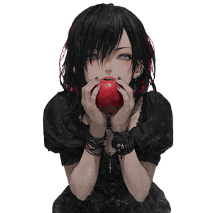 Emo Anime Girl V3 Vinyl Car Decal Sticker – Waterproof & UV-Resistant 3.4133333333333336"