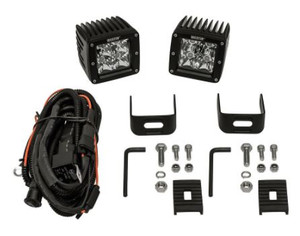 HyperQ LED Fog Lights | Clear CREE Bulb | Spot Beam | Easy Install | Set of 2