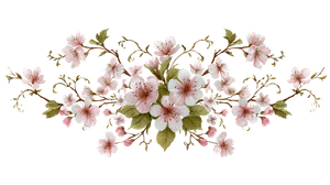 Cherry Blossom Illustration V4 Vinyl Car Decal Sticker – Waterproof & UV-Resistant 5.4