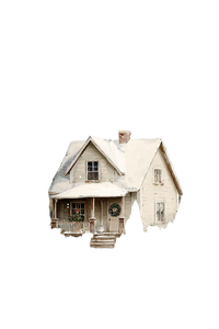 Cozy Winter Farmhouse Vinyl Car Decal Sticker – Waterproof & UV-Resistant 4.4