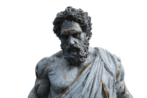 Marble Zeus Statue V3 Vinyl Car Decal Sticker – Waterproof & UV-Resistant 5.97333333333333