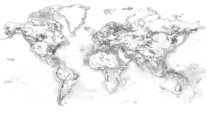 Fantasy World Map Vinyl Car Decal Sticker – Waterproof & UV-Resistant 5.4