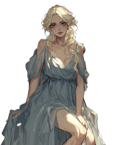 Blonde Ice Fairy Vinyl Car Decal Sticker – Waterproof & UV-Resistant 8.213333333333333"