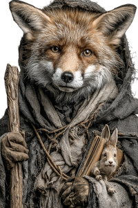Reynaert The Fox Vinyl Car Decal Sticker – Waterproof & UV-Resistant 8.96"