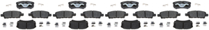 4x Raybestos R-Line Ceramic Brake Pads | OE Replacement | Noise Reduction | Set of 4