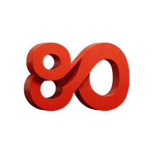 Infinity 80 Logo Vinyl Car Decal Sticker – Waterproof & UV-Resistant 3.4133333333333336"