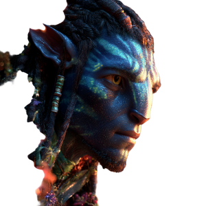 Male Na'Vi Avatar Vinyl Car Decal Sticker – Waterproof & UV-Resistant 3.4133333333333336"