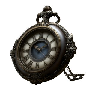 Gothic Pocket Watch Vinyl Car Decal Sticker – Waterproof & UV-Resistant 6.826666666666667"