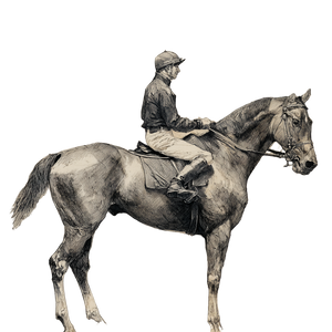 Horse Jockeys Training Vinyl Car Decal Sticker – Waterproof & UV-Resistant 6.826666666666667"