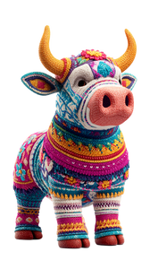 Fabric Ox Costume Vinyl Car Decal Sticker – Waterproof & UV-Resistant 4.8533333333333335"