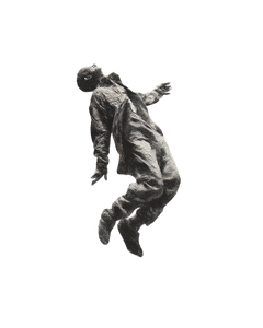 Levitating Human Figure Vinyl Car Decal Sticker – Waterproof & UV-Resistant 4.0"