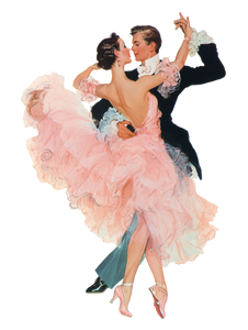 Vintage Tango Dancers Vinyl Car Decal Sticker – Waterproof & UV-Resistant 4.1066666666666665"