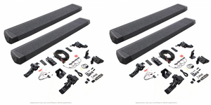 2x 2020-2023 Gladiator JT | Go Rhino E-Board E1 | Electric Side Step | Aluminum | Lighted | Plug And Play Wiring | Automatic ‘SAFE-STOP’