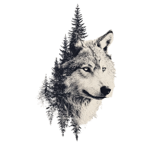 Wolf Tree Tattoo V2 Vinyl Car Decal Sticker – Waterproof & UV-Resistant 6.826666666666667"