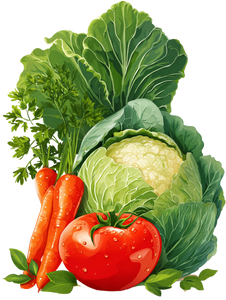 Vegetable Vector Vinyl Car Decal Sticker – Waterproof & UV-Resistant 8.213333333333333"