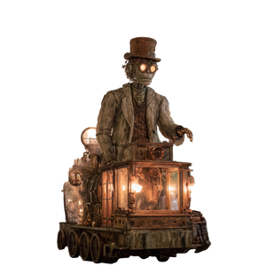 Steampunk Ghost V2 Vinyl Car Decal Sticker – Waterproof & UV-Resistant 3.4133333333333336"