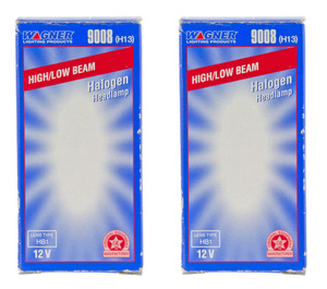 2x Wagner 9008 Halogen Headlight Bulb | Brighter, Whiter Light | 40% Farther Shine | Long Life | OE Replacement