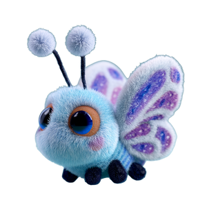 Plush Butterfly Toy Vinyl Car Decal Sticker – Waterproof & UV-Resistant 3.4133333333333336"