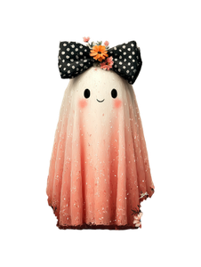 Cute Pink Ghost V4 Vinyl Car Decal Sticker – Waterproof & UV-Resistant 8.213333333333333"