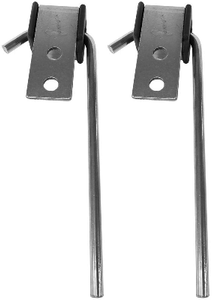 2x Durable Steel Exhaust System Hanger | 3/8" Diameter Bolt-On | Support Undercar Components