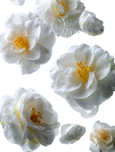 Falling Camellia Petals Vinyl Car Decal Sticker – Waterproof & UV-Resistant 8.213333333333333"