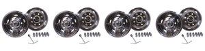 4x High-Quality Stainless Steel Wheel Simulator Set | Fits GMC Sierra 3500 HD & Chevy Silverado 3500 HD | Bolt-On, Front/Rear, Set of 4 4x High-Quality Stainless Steel Wheel Simulator Set | Fits GMC Sierra 3500 HD & Chevy Silverado 3500 HD | Bolt-On, Front/Rear, Set of 4