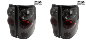 2x Chrome Housing Smoke Lens Tail Lights for 2004-2006 Ford F-150 | Stylish Set of 2 Tail Light Assemblies