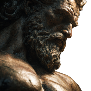 Warrior Statue Closeup Vinyl Car Decal Sticker – Waterproof & UV-Resistant 3.4133333333333336"