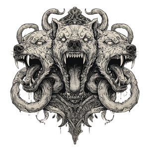 Cerberus Tattoo Design V7 Vinyl Car Decal Sticker – Waterproof & UV-Resistant 6.826666666666667"