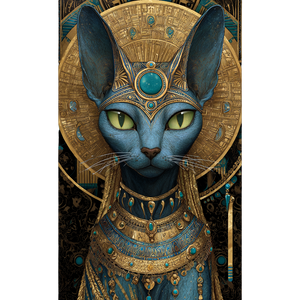Bastet Goddess Illustration Vinyl Car Decal Sticker – Waterproof & UV-Resistant 3.4133333333333336"