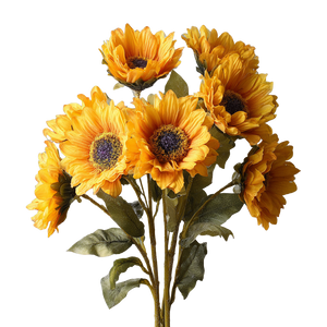 Silk Sunflower Bouquet Vinyl Car Decal Sticker – Waterproof & UV-Resistant 3.4133333333333336"