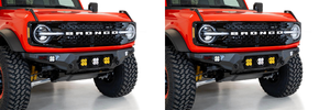2x 2021-2023 Ford Bronco Bumper | Addictive Desert Designs | Modern Plate Steel Design